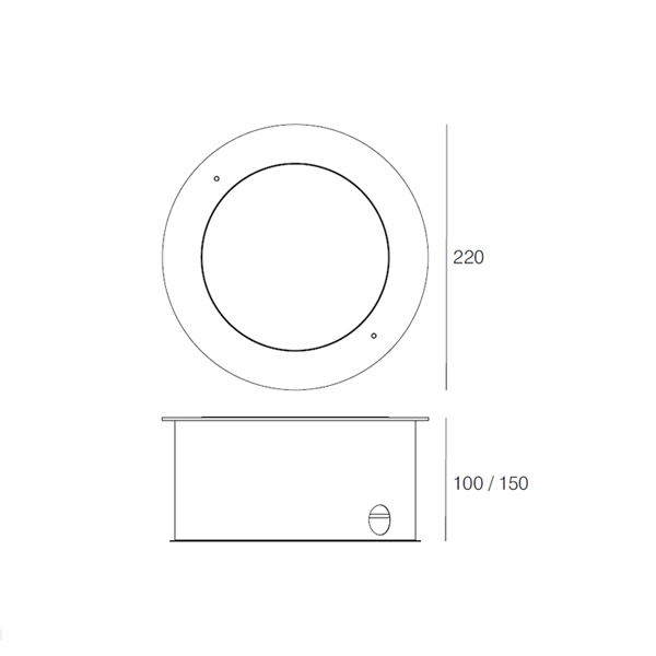 Dimensions arrow 22 Inverlight